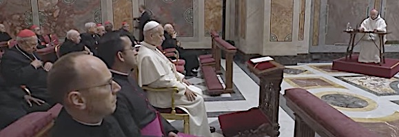 Pope Leo’s talk at end of Spiritual Exercises